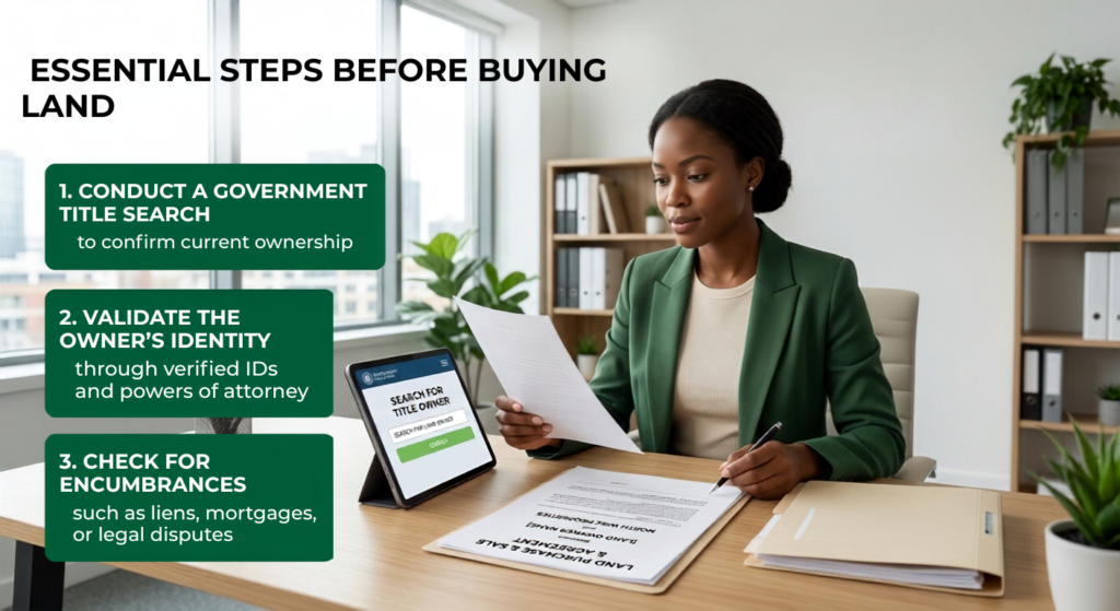 essential steps before buying land